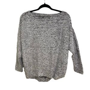 Women’s Jones New York Ribbed Knitted Black and White Sweater Size M